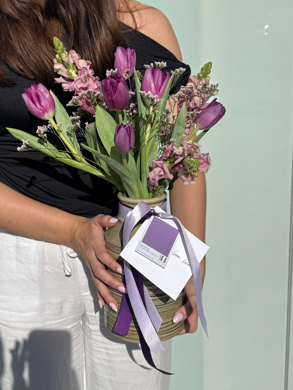TULIPANES EN BASE
